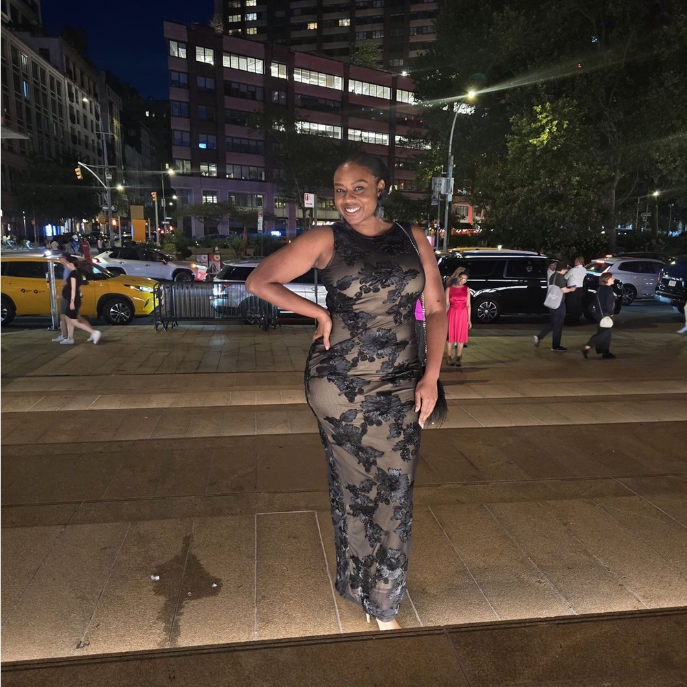 Fashion Nova Black Floral Maxi Dress - Picture 4 of 5